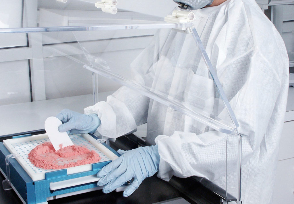 Scientist working in a compounding pharmacy