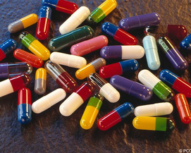 Anti-aging capsules different colors